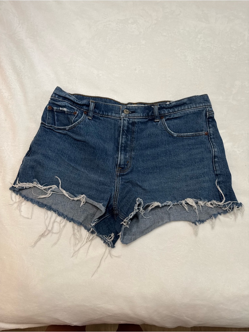 Abercrombie & Fitch Distressed Denim Shorts